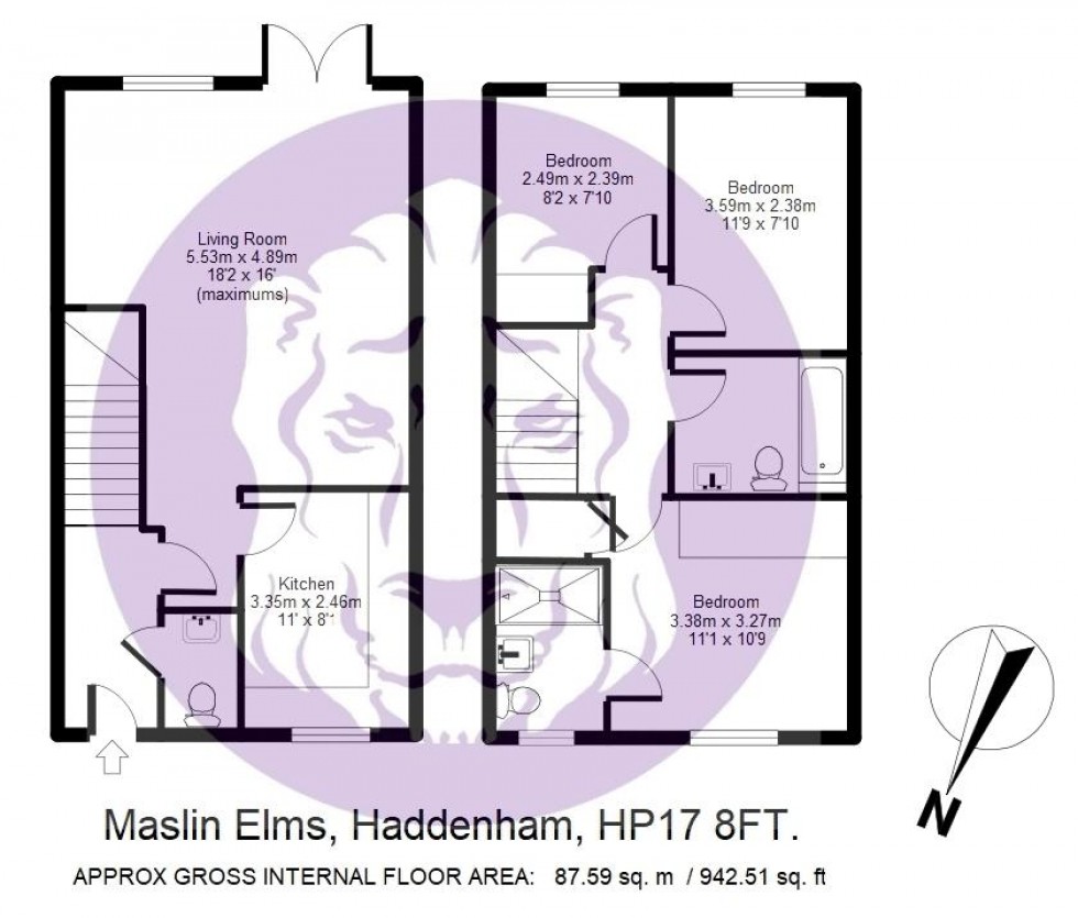 Floorplan for Maslin Elms, Haddenham