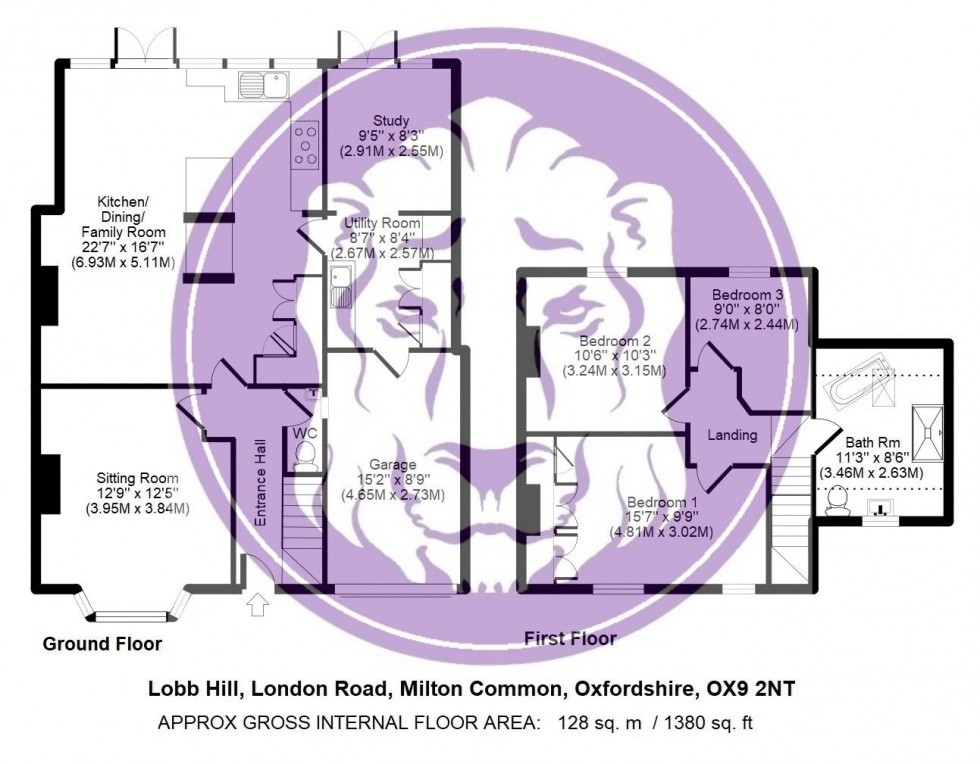Floorplan for London Road, Milton Common