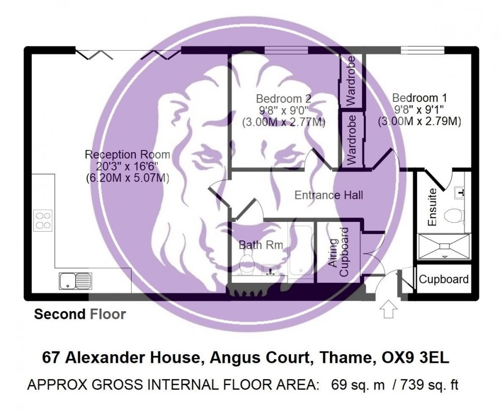 Floorplan for Alexander House, Angus Court, Thame