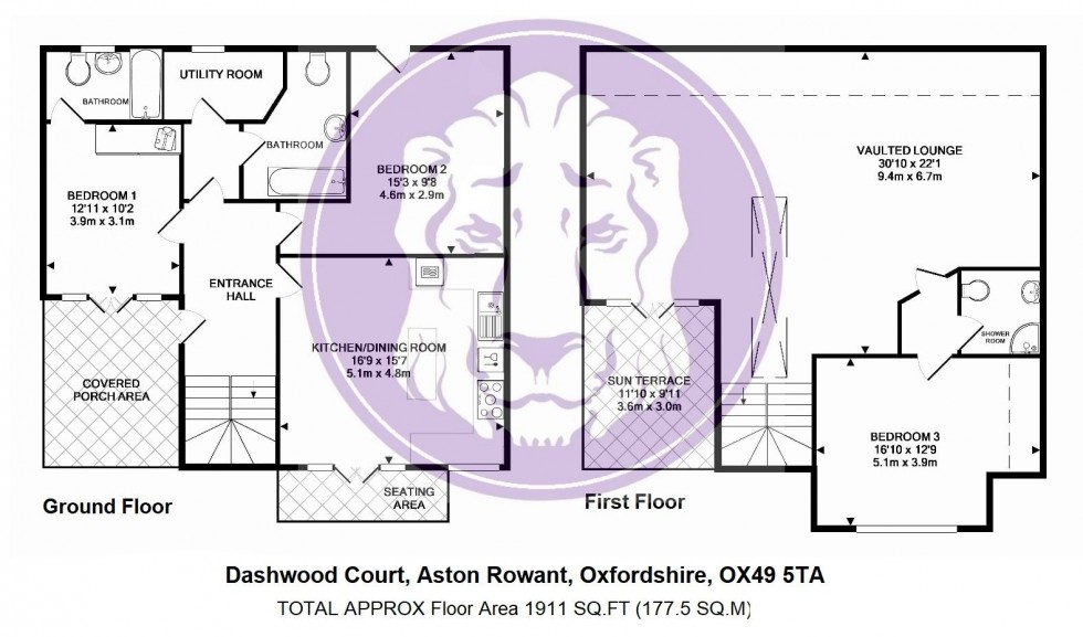 Floorplan for Dashwood Court, Aston Rowant