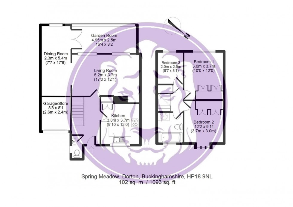 Floorplan for Dorton, near Brill