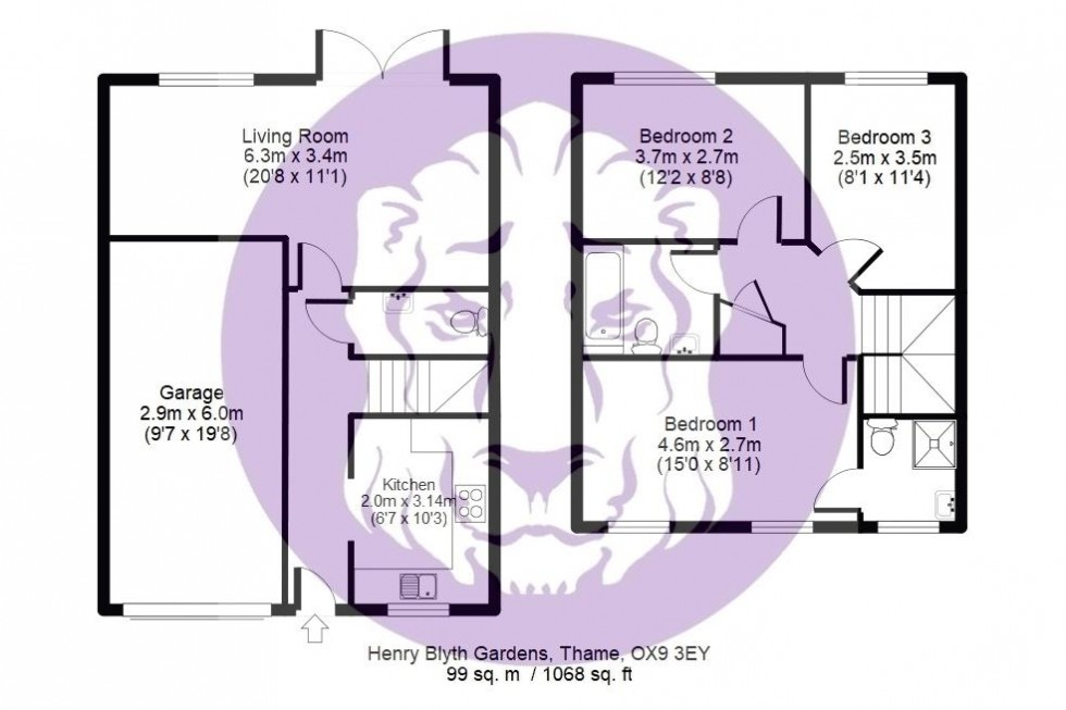 Floorplan for Henry Blyth Gardens, Thame