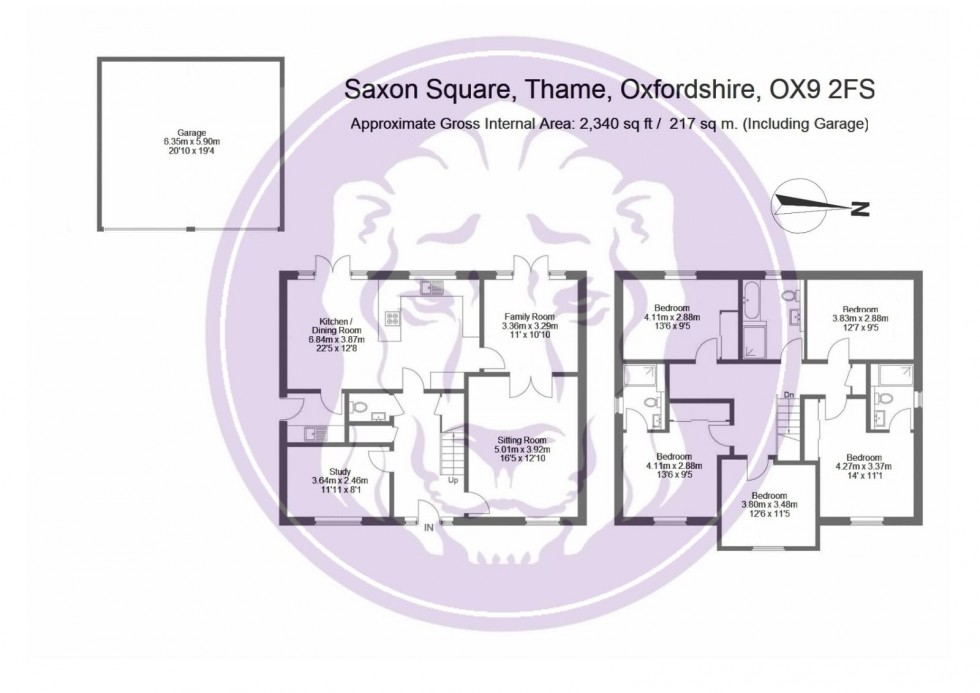 Floorplan for Saxon Square, Thame
