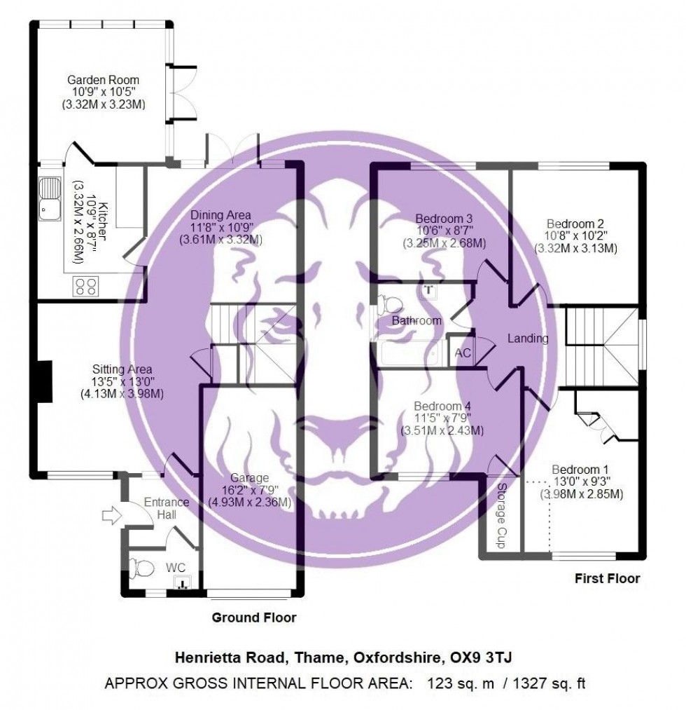 Floorplan for Henrietta Road, Thame