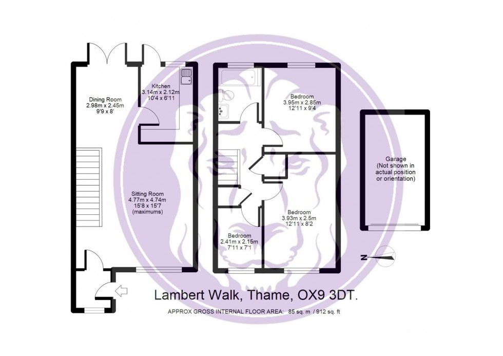 Floorplan for Lambert Walk, Thame