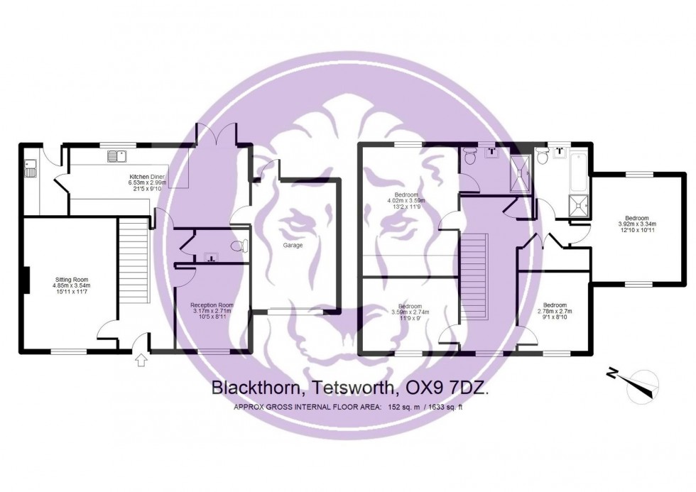 Floorplan for Blackthorn Rise, Tetsworth