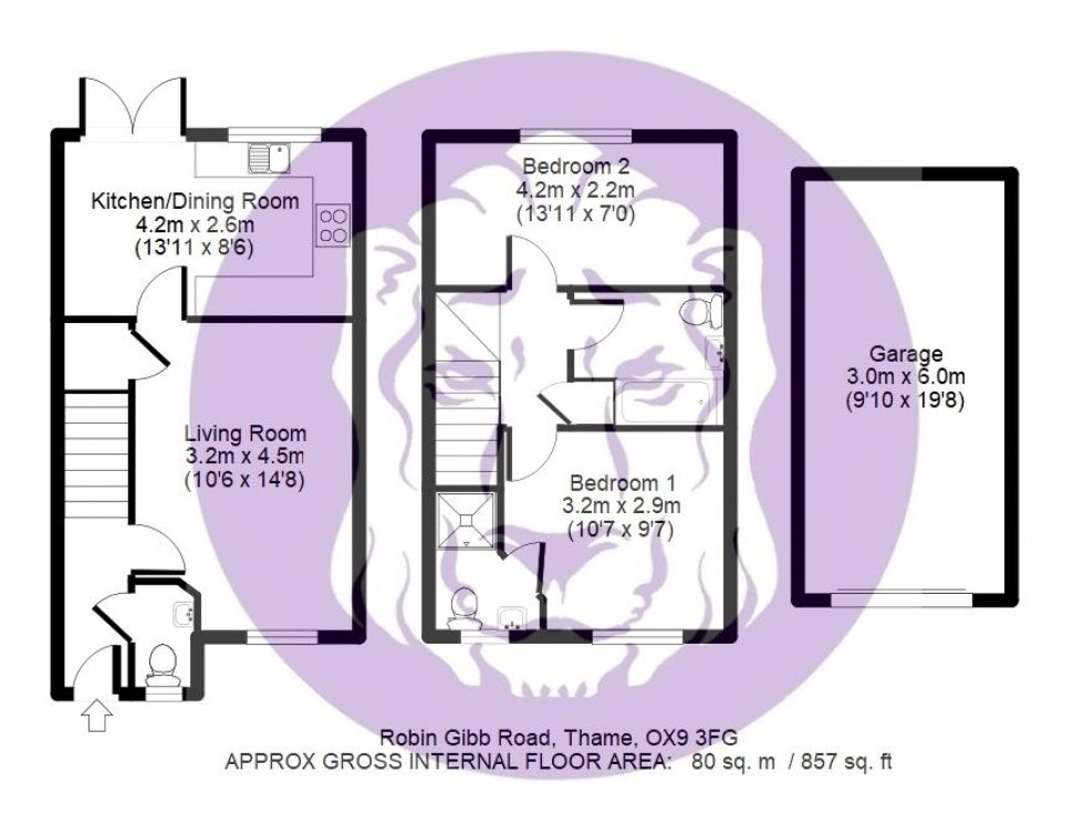 Floorplan for Robin Gibb Road, Thame