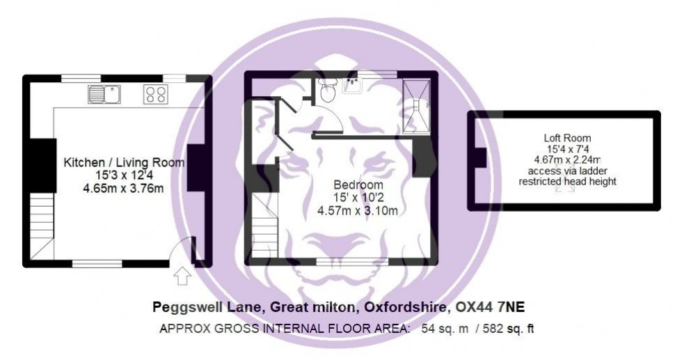 Floorplan for Pegswell Lane, Great Milton
