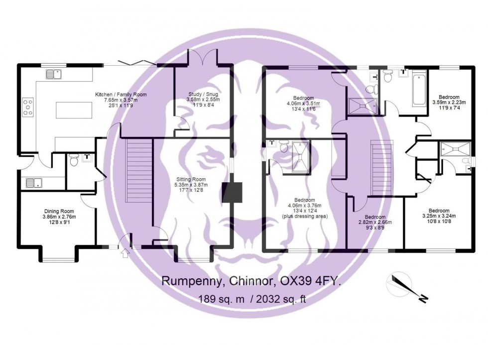 Floorplan for Rumpenny, Chinnor