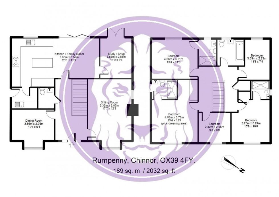 Floorplan for Rumpenny, Chinnor