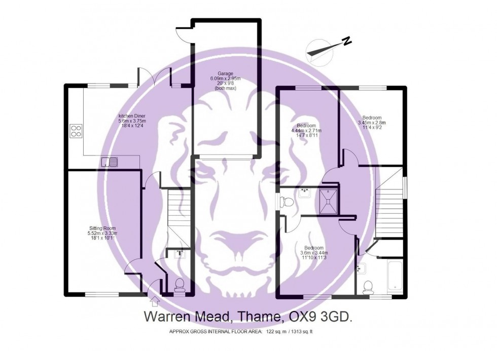 Floorplan for Warren Mead, Thame