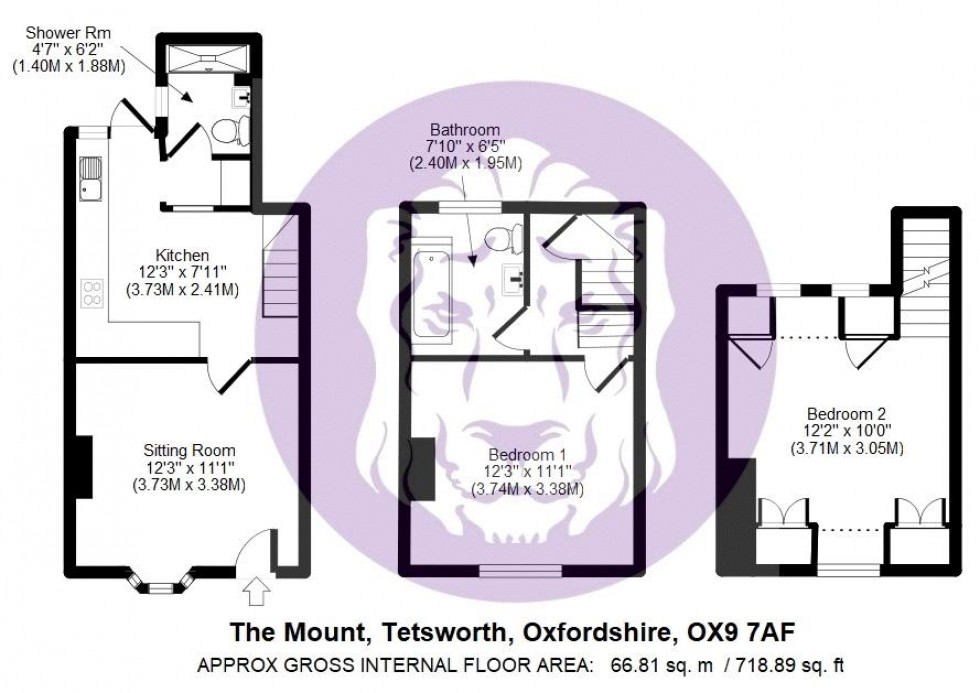 Floorplan for The Mount, Tetsworth