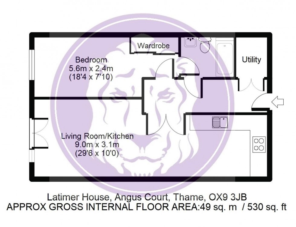 Floorplan for Latimer House, Angus Court, Thame