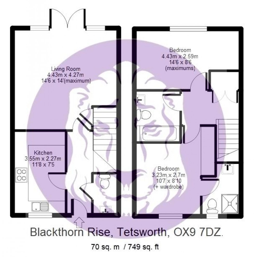 Floorplan for Blackthorn Rise, Tetsworth