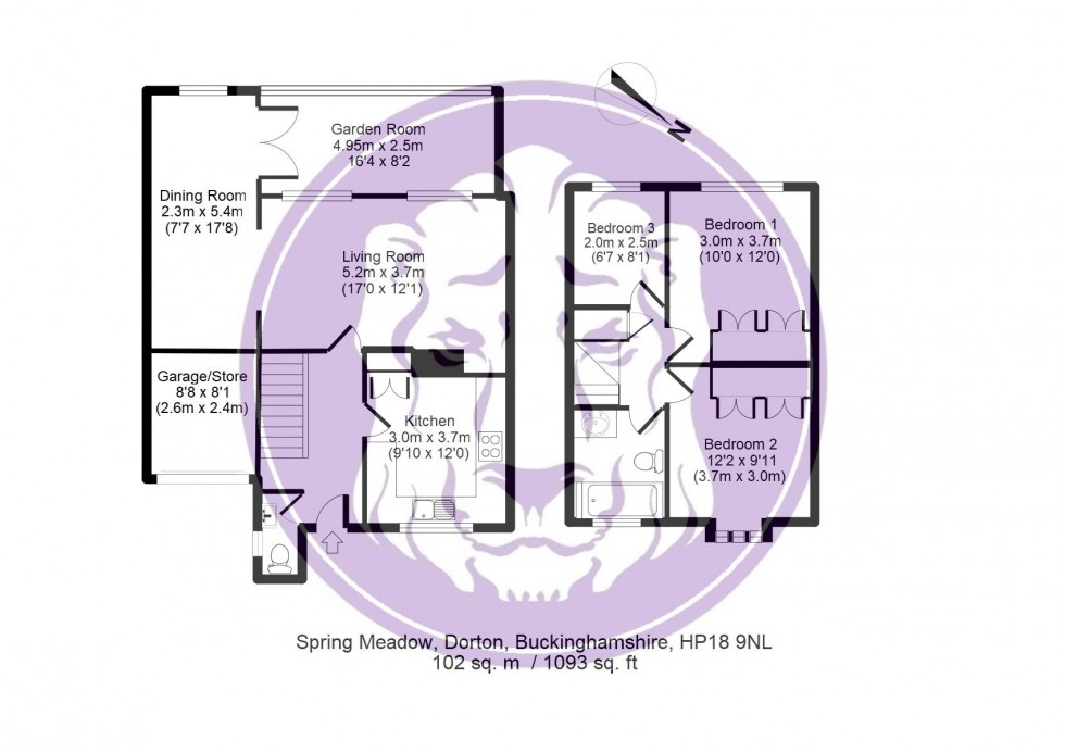 Floorplan for Dorton, near Brill