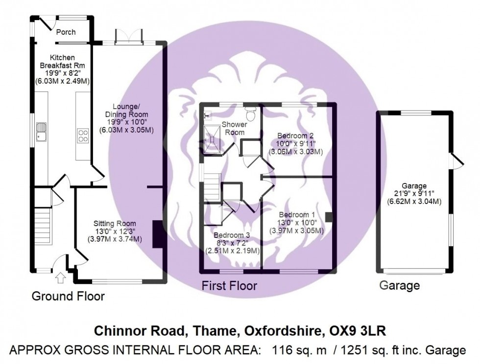 Floorplan for Chinnor Road, Thame