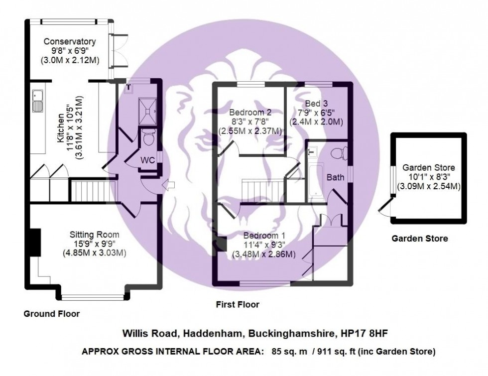 Floorplan for Willis Road, Haddenham