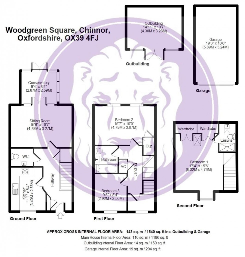 Floorplan for Woodgreen Square, Chinnor