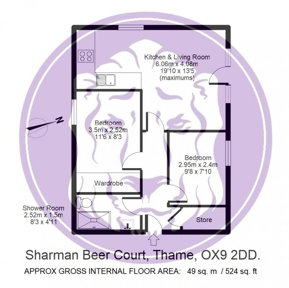 Floorplan for Sharman Beer Court, Thame