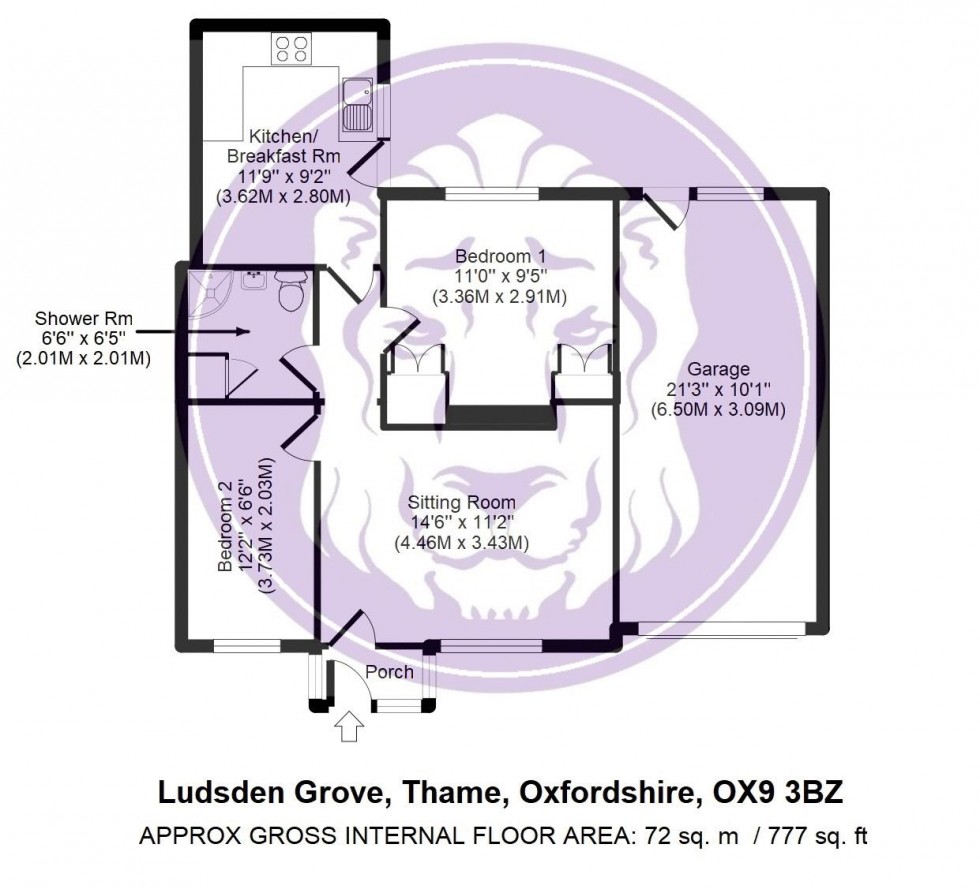 Floorplan for Ludsden Grove, Thame