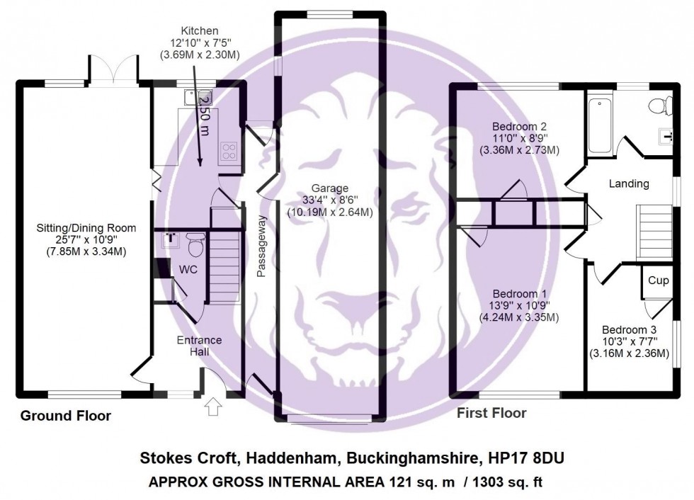 Floorplan for Stokes Croft, Haddenham