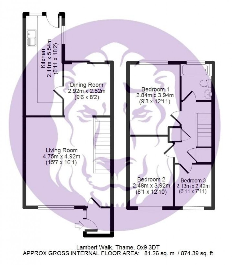 Floorplan for Lambert Walk, Thame