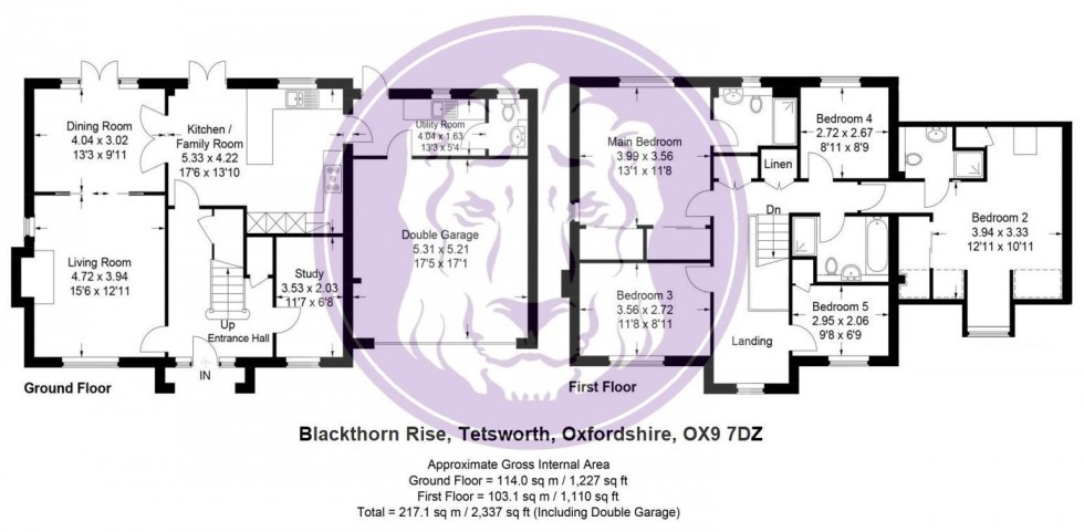 Floorplan for Blackthorn Rise, Tetsworth