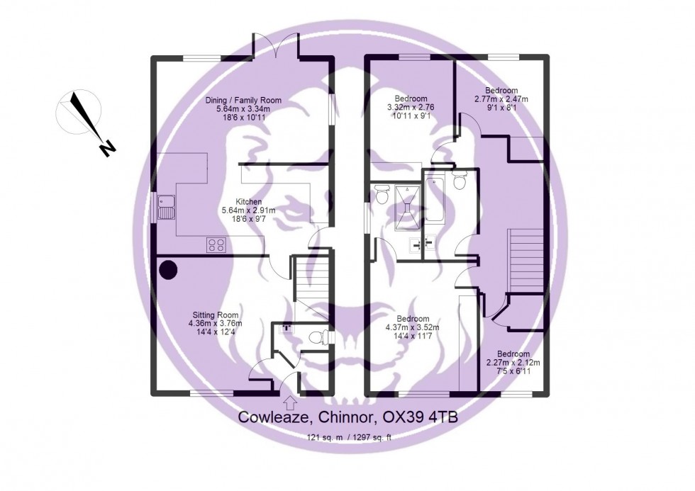 Floorplan for Cowleaze, Chinnor