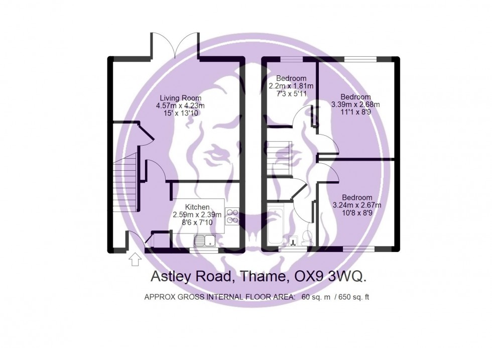 Floorplan for Astley Road, Thame