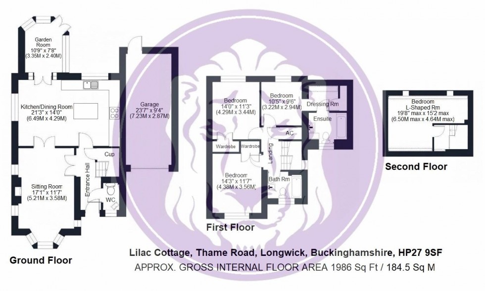 Floorplan for Thame Road, Longwick