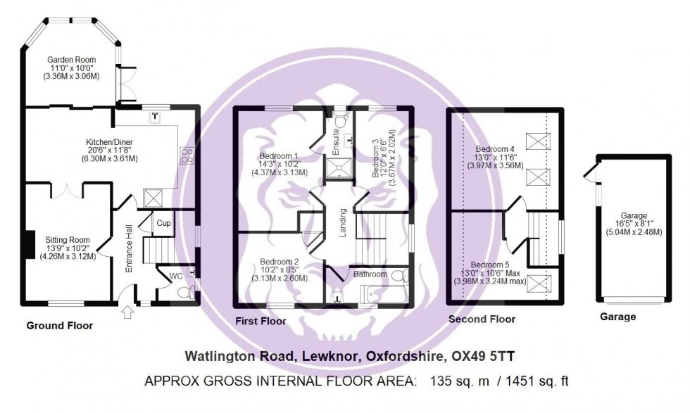 Floorplan for Watlington Road, Lewknor