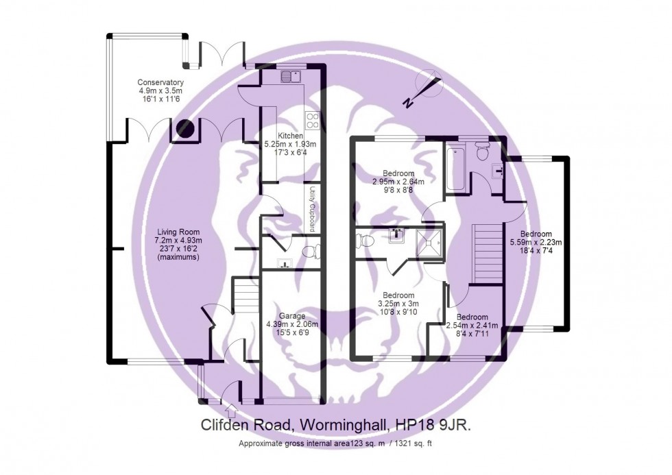 Floorplan for Clifden Road, Worminghall