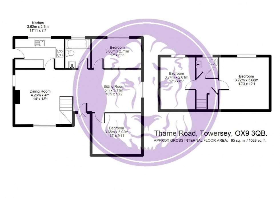 Floorplan for Thame Road, Thame