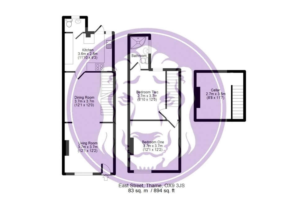 Floorplan for East Street, Thame