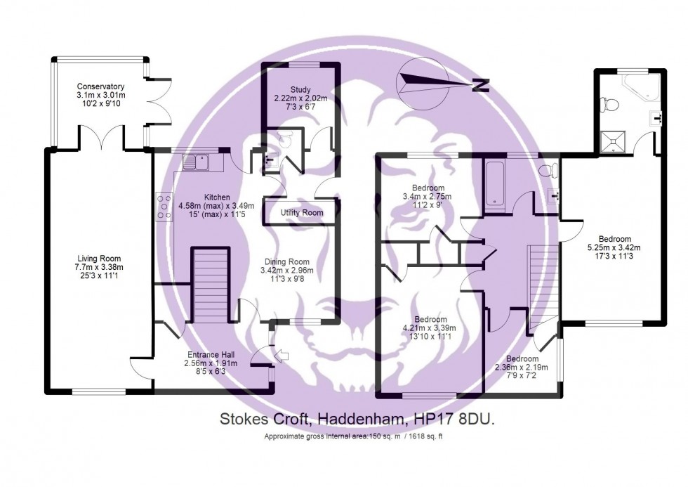Floorplan for Stokes Croft, Haddenham