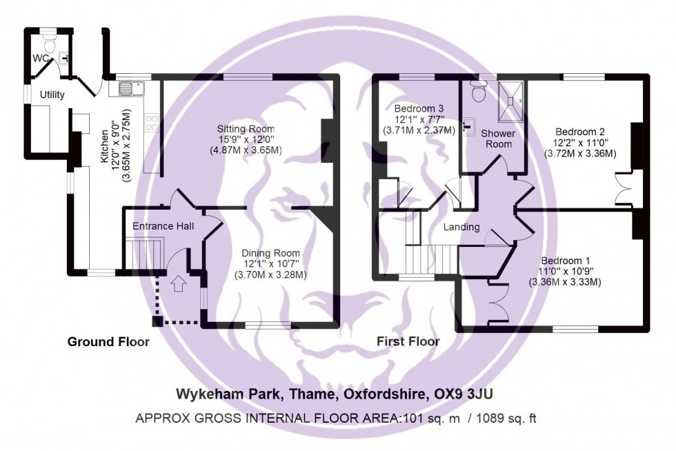 Floorplan for Wykeham Park, Thame