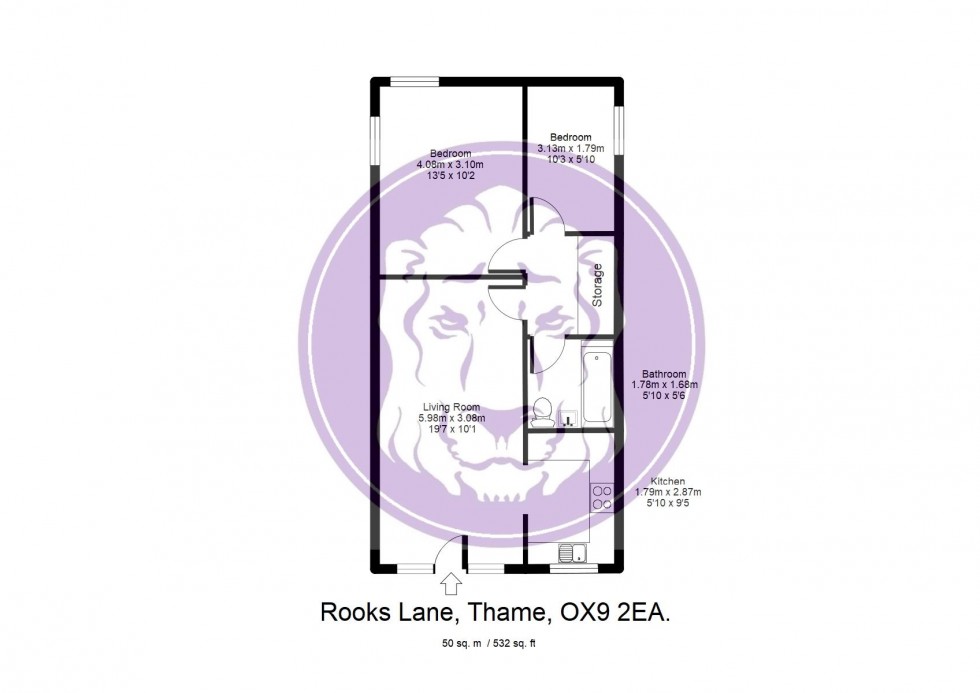 Floorplan for Rooks Lane, Thame