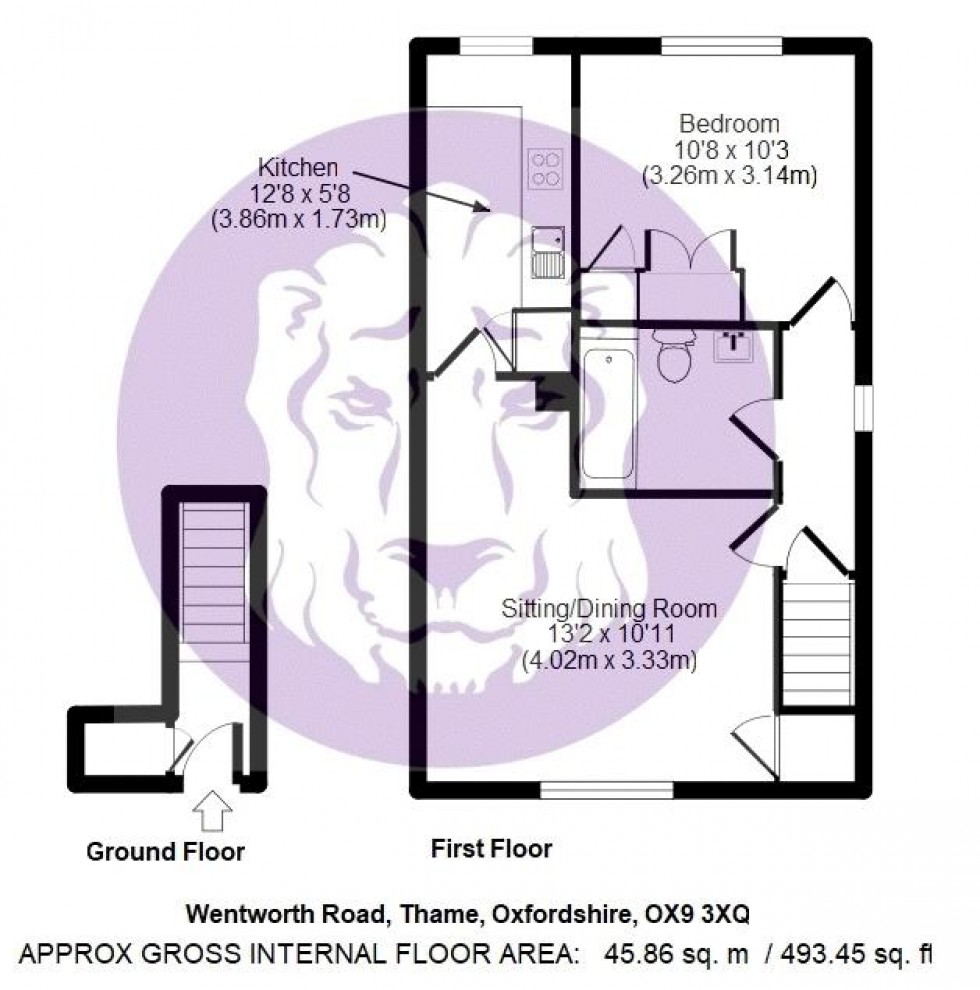 Floorplan for Wentworth Road, Thame