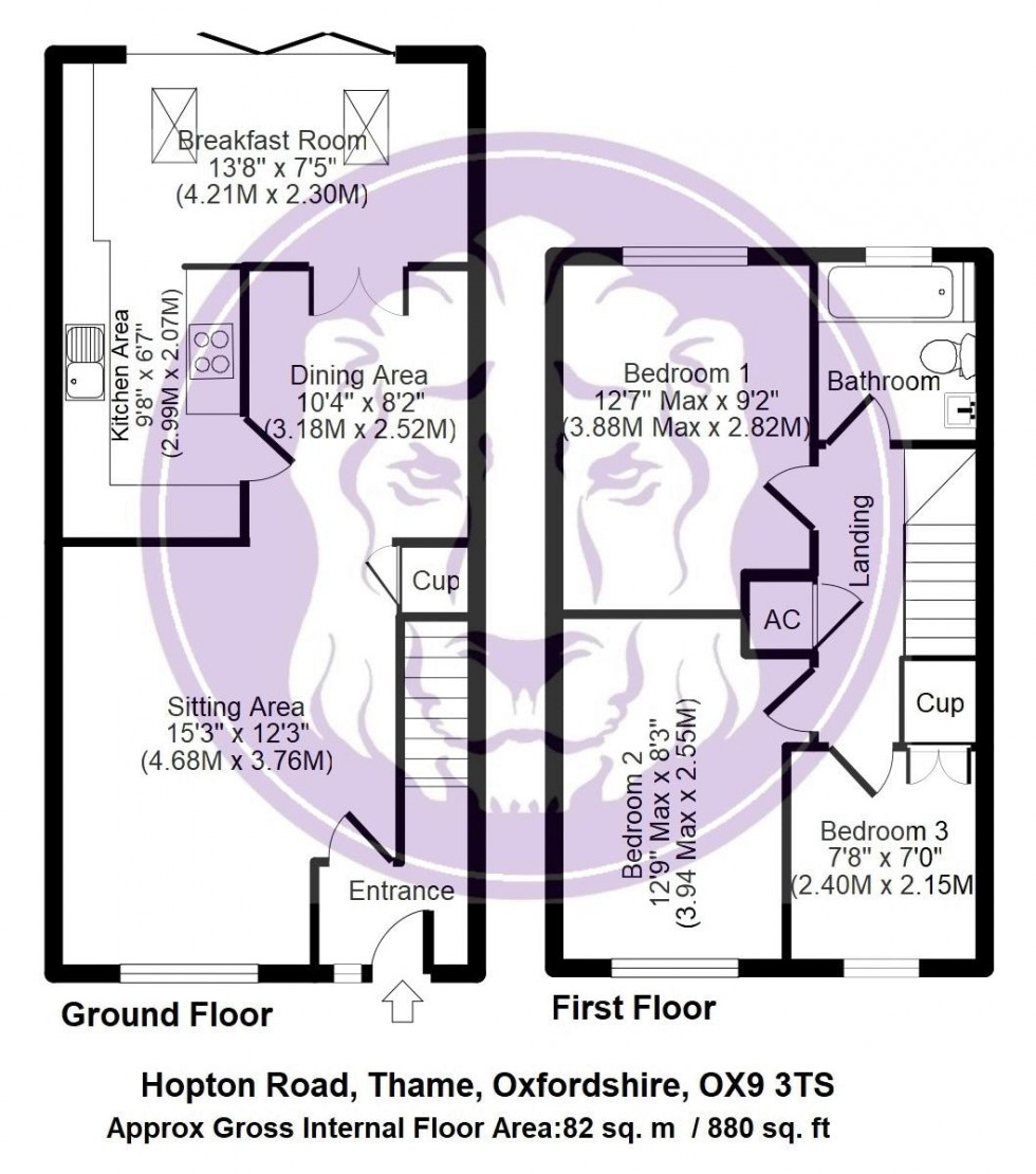 Floorplan for Hopton Road, Thame