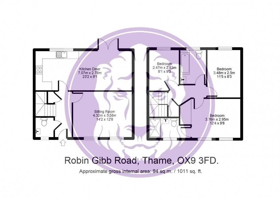 Floorplan for Robin Gibb Road, Thame