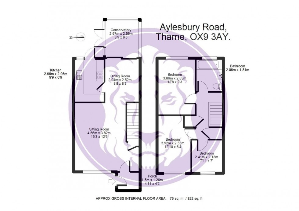 Floorplan for Aylesbury Road, Thame