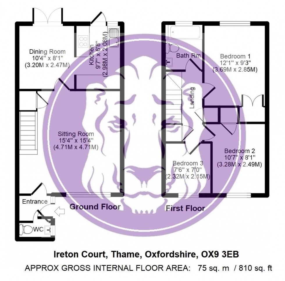 Floorplan for Ireton Court, Thame