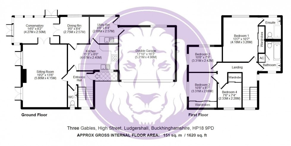 Floorplan for Three Gables, High Street, Ludgershall