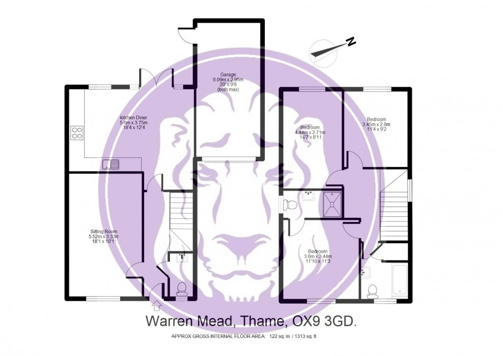 Floorplan for Warren Mead, Thame
