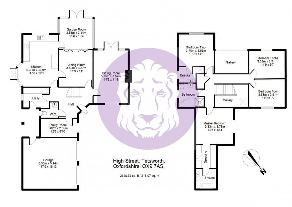 Floorplan for High Street, Tetsworth