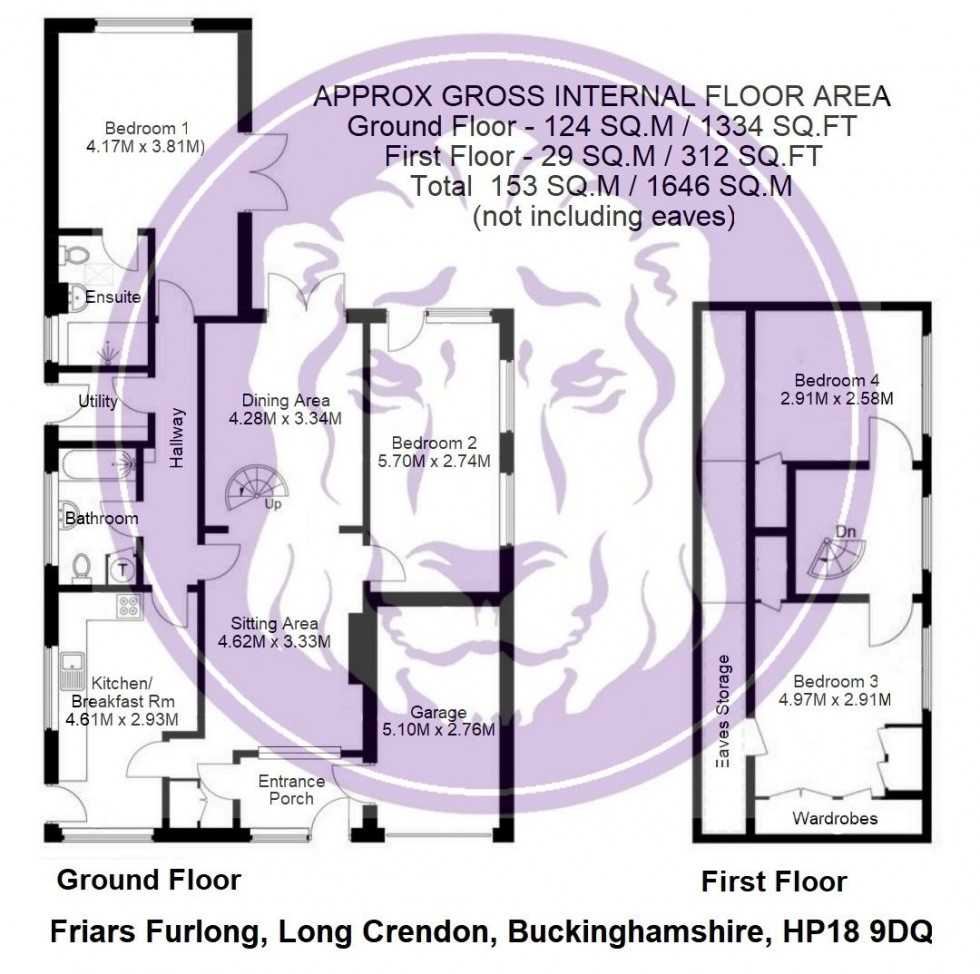 Floorplan for Friars Furlong, Long Crendon