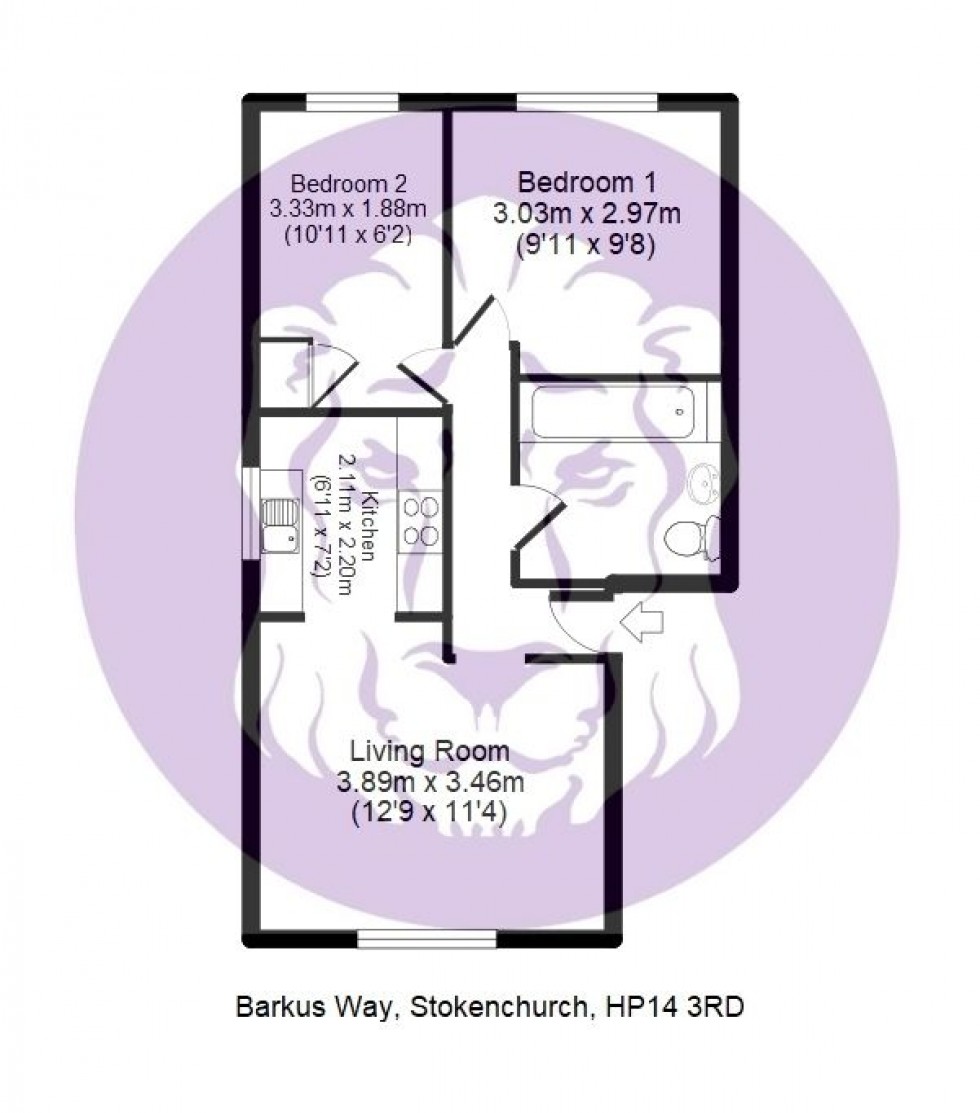 Floorplan for Barkus Way, Stokenchurch