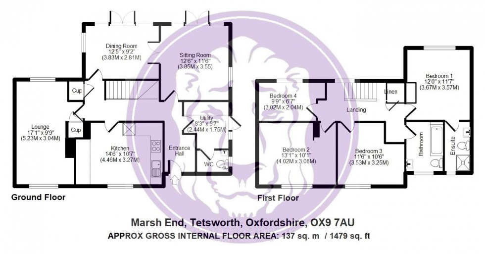 Floorplan for Marsh End, Tetsworth