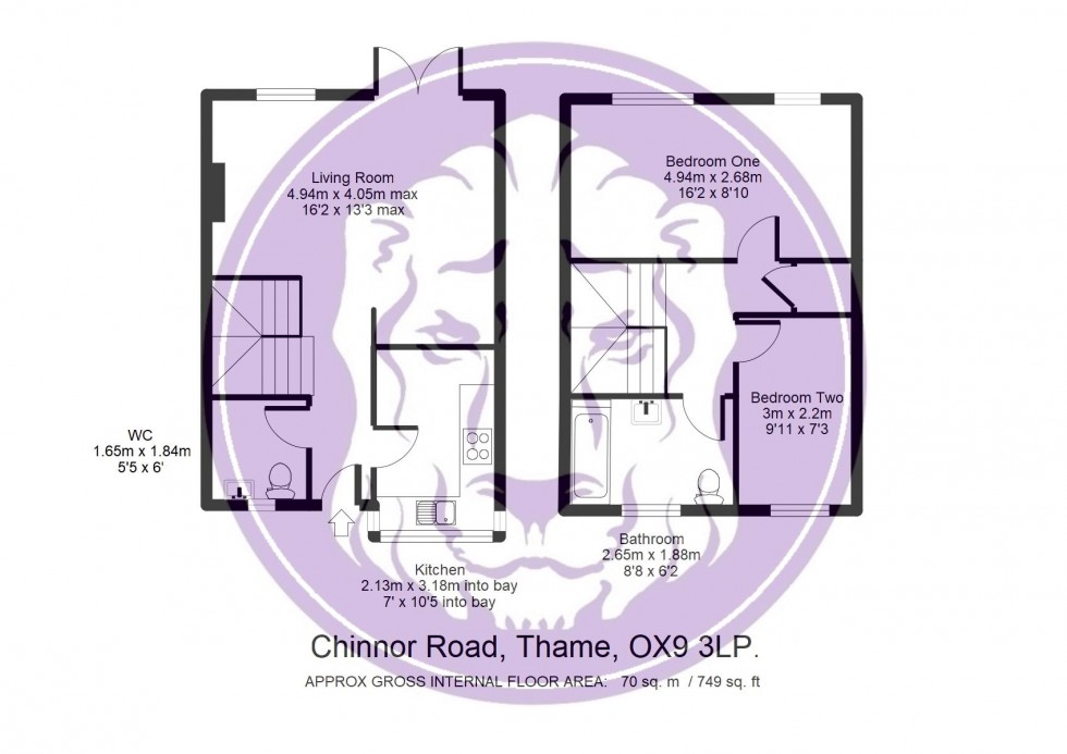 Floorplan for Chinnor Road, Thame